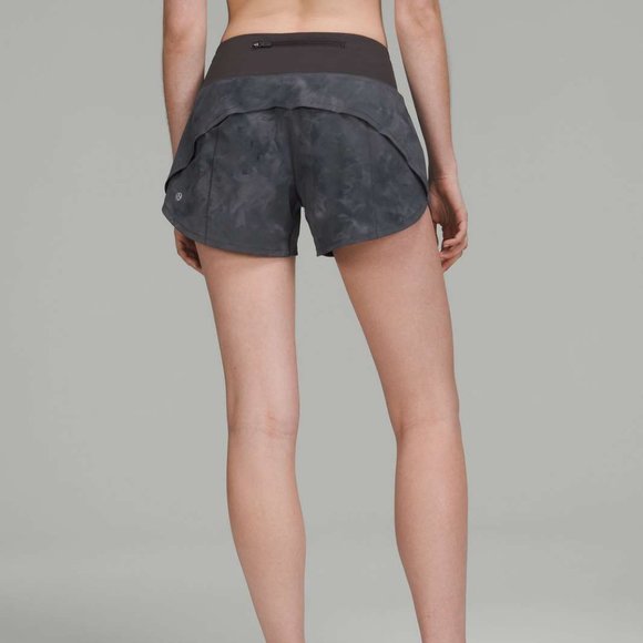 lululemon athletica Pants - NWT Lululemon Speed Up MR Short 4", Sz 6, Diamond Dye Pitch Graphite Grey